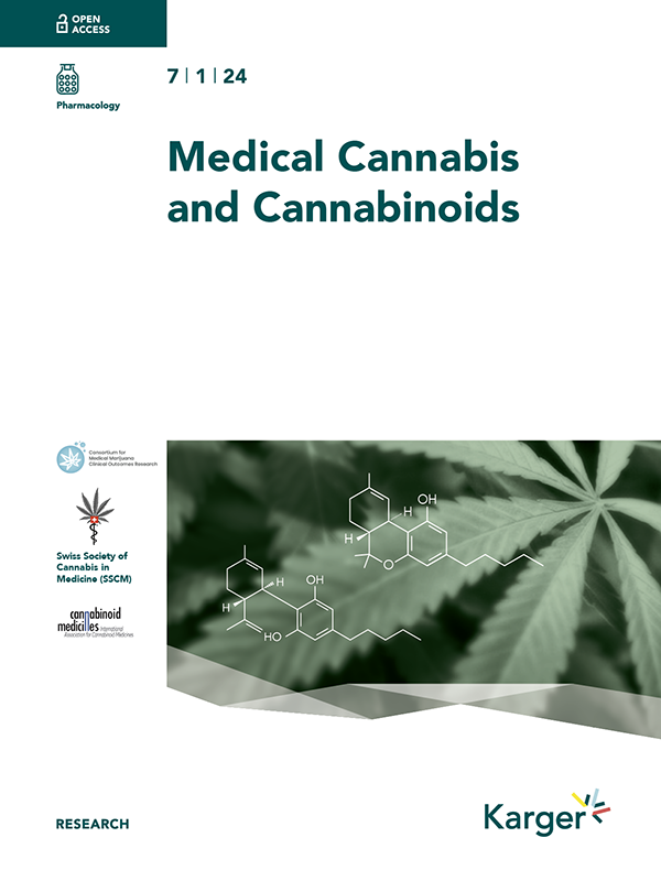 Cover of Medical Cannabis and Cannabinoids journal
